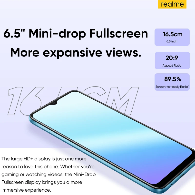 Realme-tel&eacute;fono inteligente C21Y versi&oacute;n rusa, procesador de ocho n&uacute;cleos, pantalla HD de 6,5 pulgadas, bater&iacute;a de 5000mAh, Triple C&aacute;mara ia de 13MP, narzo-3