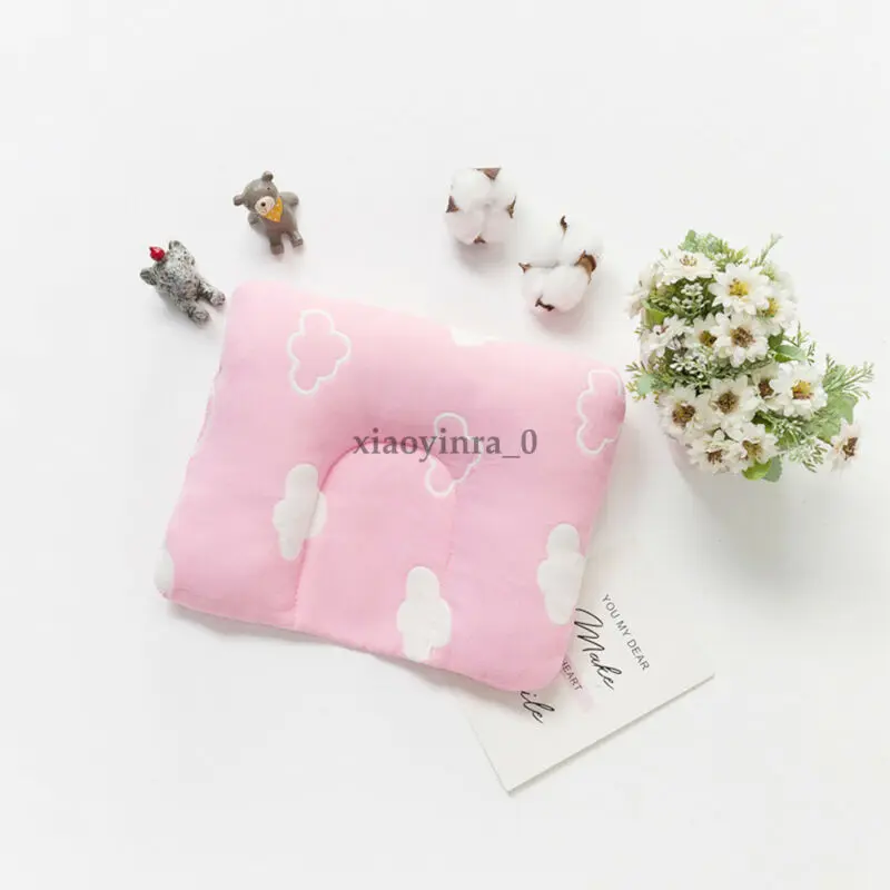 Мягкая хлопковая подушка для младенцев не скатывается плоская удобная