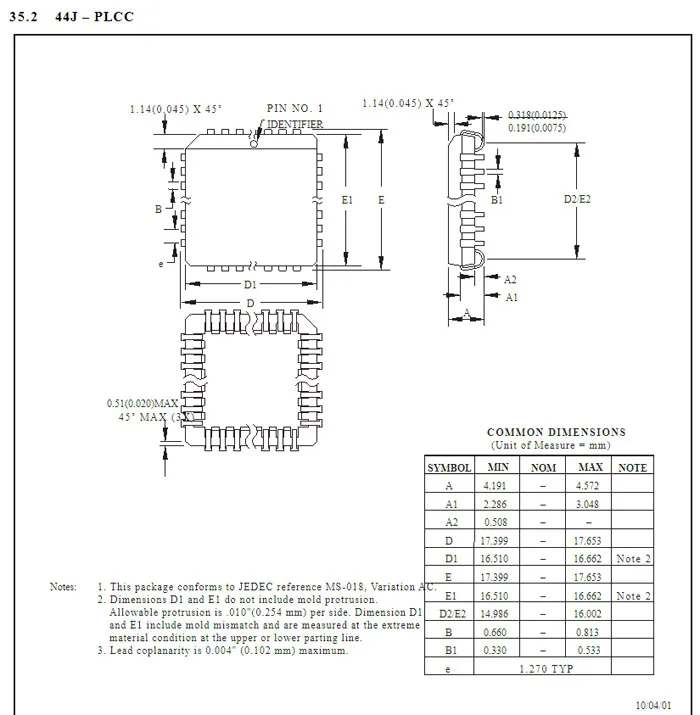 10 . PLCC IC socket PLCC44 Socket adapter PLCC Simple brown socket