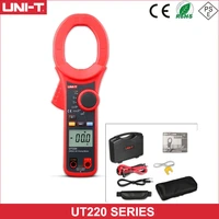 uni t ut220 ut221 lcd display ac dc 2000a digital clamp meter true rms ammeter resistor frequency diode test low pass filter
