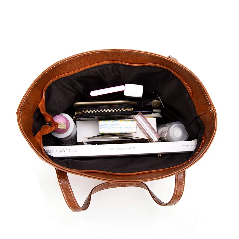 Hiqgh качественная сумка из искусственной кожи с маслом сумочка женская черная