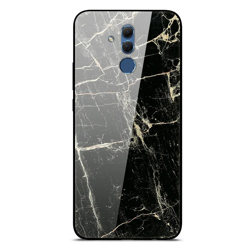 Mate 20 Lite чехол для huawei mate 20 Lite чехол s 6,3 силиконовый бампер из закаленного стекла+ Жесткая задняя крышка из поликарбоната чехол для телефона s Coque - Цвет: 42