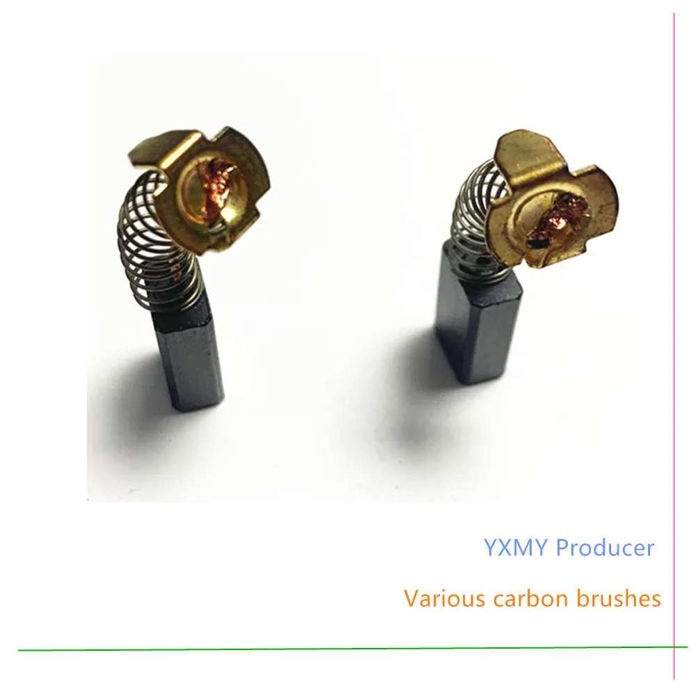 Щетка карбоновая сменная для электроотбойника Makita HM0810 HM0810T HK1810 HR2010 HR2220 HR3520 HR3820, 6 шт.