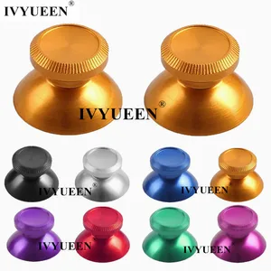 Металлическая алюминиевая аналоговая ручка IVYUEEN для PlayStation 4 PS4 PRO Slim Control ler, колпачок джойстика для Dualshock 4 Control