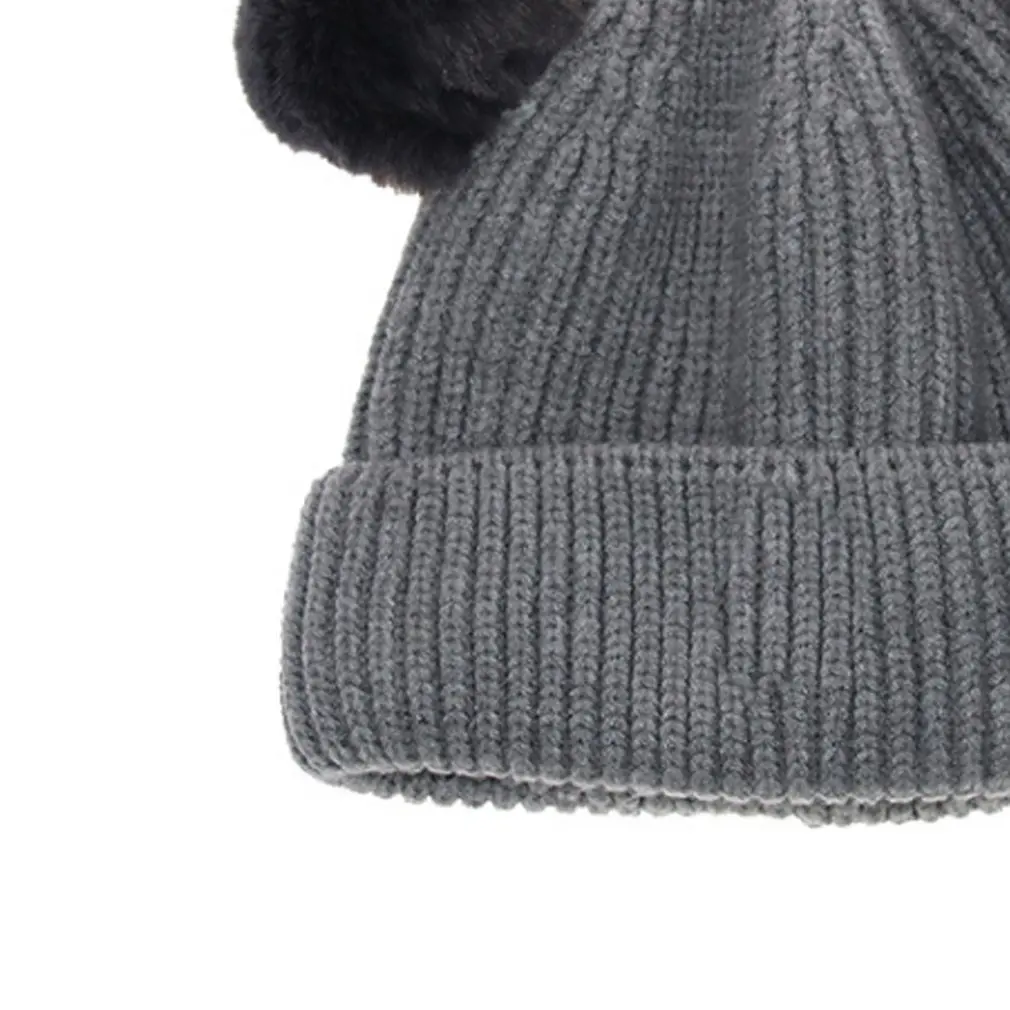 Зимние вязаные детские шляпы 2018 для мальчиков и девочек Милые однотонные шляпа с