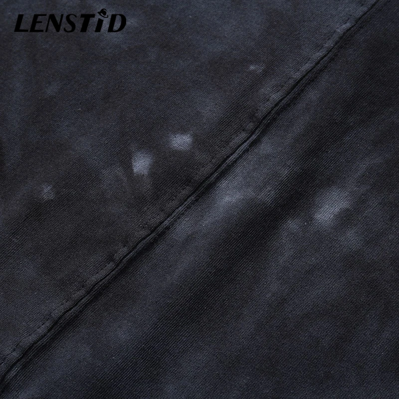 LENSTID 2020 хип-хоп Футболка с принтом Tie Dye Мужская Уличная диких лошадей Harajuku летняя