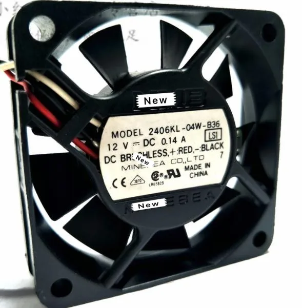 

2406KL-04W-B36 cooling fan 6CM6015 12V/0.14A inverter fan