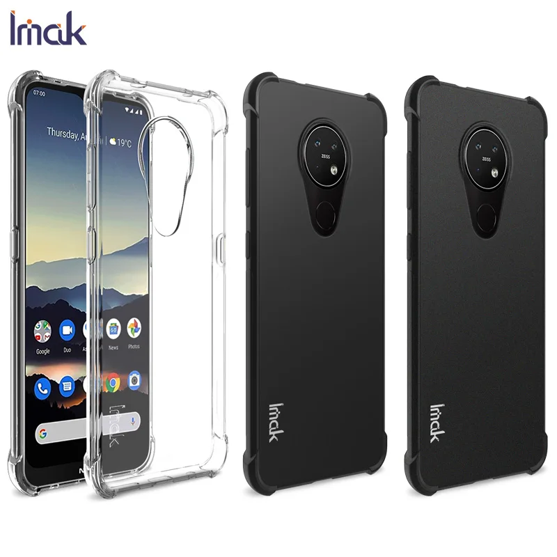 Подушка безопасности для Nokia 7 2 6 чехол с защитной пленкой экрана мягкий