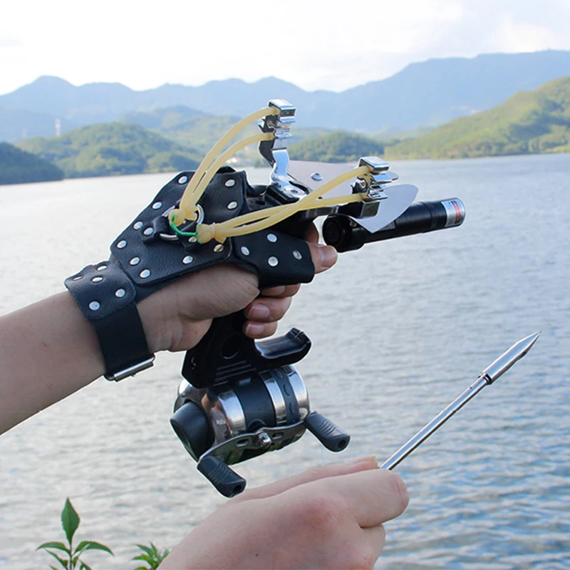 

Professional Slingshots Shooting Fishing Slingshot Set Bow and Arrow Shooting Outdoor Powerful Fishing Catapult Hunting 2020