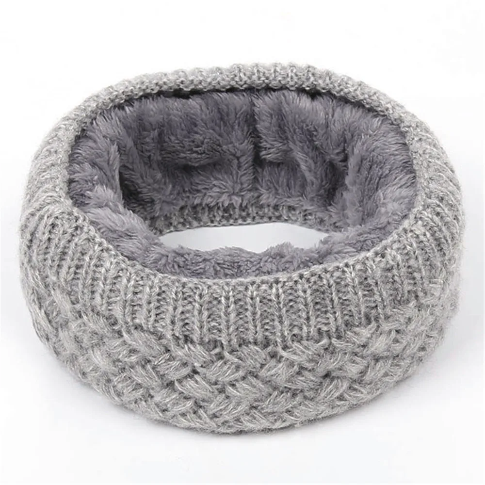 2020 зимний шарф для женщин мужчин детей теплый Хлопковый вязаный с ворсом шеи