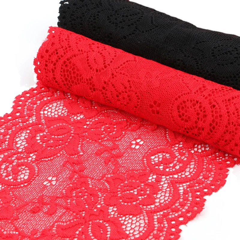 Ширина 15 см кружевные аксессуары отделка черная ткань для одежды сделай сам