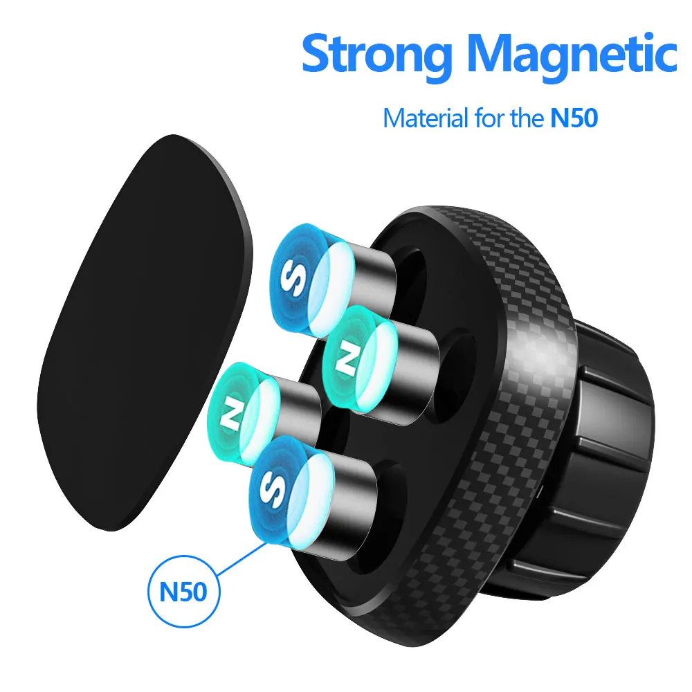 Magnetic Car Phone Holder Dashboard Super Sticky Safe Driving View Magnetic Phone Mount Suction Cup Compatible with iPhone 13 12