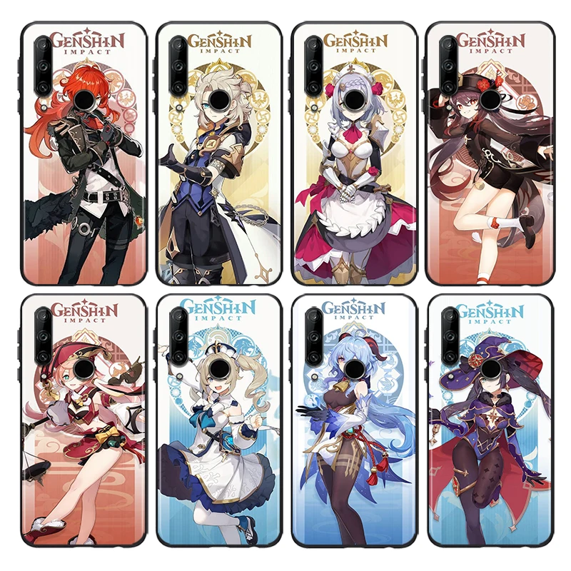 

Anime Genshin Impact Silicone Cover For Huawei Honor 8S 2019 8C 8X Max 8A 2020 Prime 8 7S 7A Pro RU 7C Black Phone Case