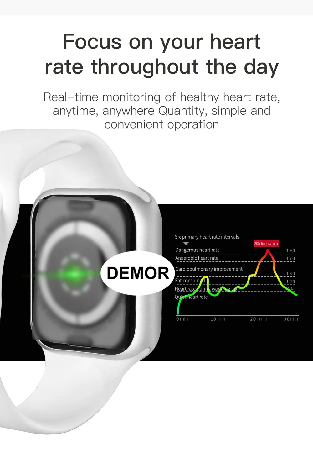 DEMOR IWO 11 gps умные часы серии 5 44 мм монитор сердечного ритма MTK2503 спортивные умные часы для Apple iOS 9 iPhone 10 X Android телефон