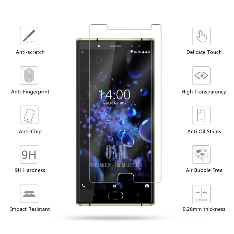 Закаленное стекло для OUKITEL K3 PRO Защитное экрана закаленное премиум-класса
