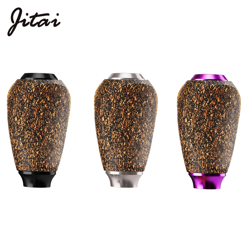 JITAI Fishing Reel Knob Wood Knobs Handle Replacement Parts for Daiwa/Shimano Baitcasting/Spinning Reel Accessory Bearing 7mm
