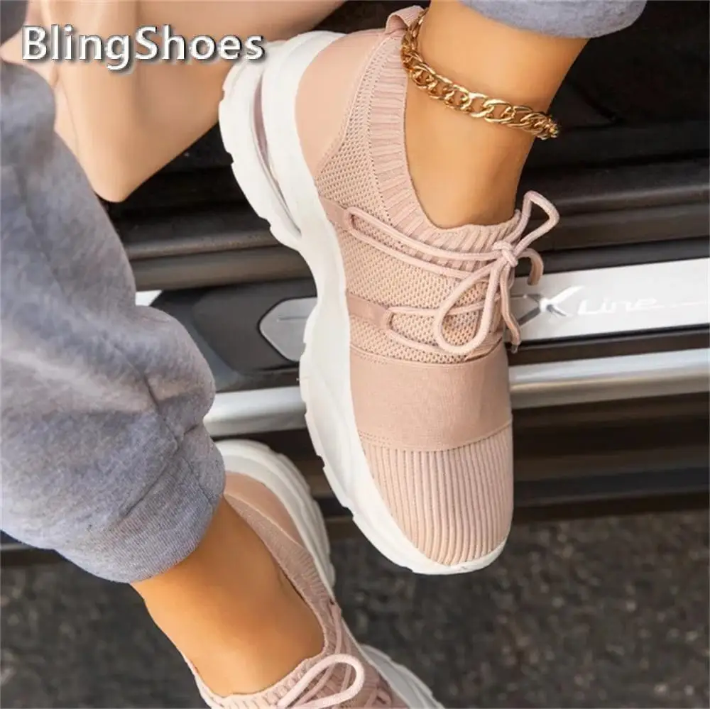 

New Women Sneakers 2021 Spring Mesh Breathable Lace Up female Flat Casual Shoes Comfy Female Solid Sport Running Walking Shoes