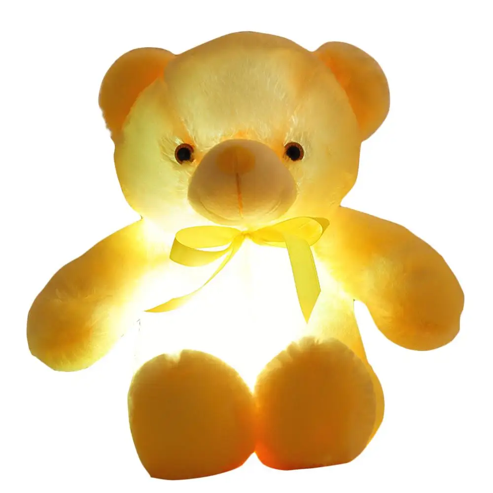 Kawaii светильник Led плюшевый мишка мягкие игрушки кукла большой красочный