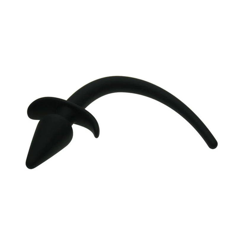 100% чистый силикон ручная работа хвост собаки задница забавный анальный секс но