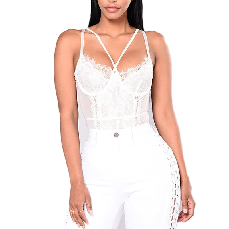 Женское кружевное Боди без рукавов розовое прозрачное пикантное боди размера XL с