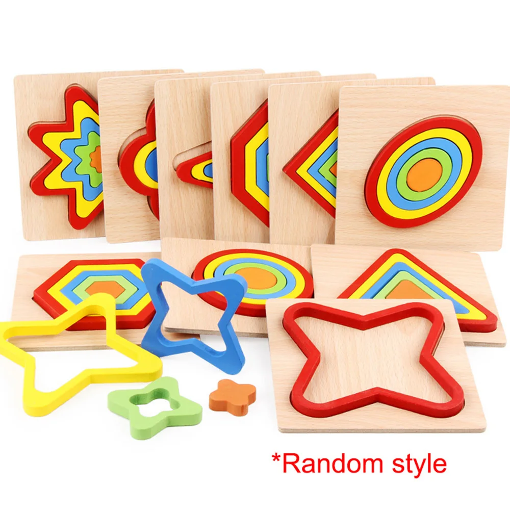 

Toddler Puzzles Wooden Educational Toy Preschool Learning Gift For Toddlers Wood Colorful