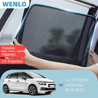for citroen c4 picasso 5 seat 2018 2019 front windshield car sunshade side window blind sun shade magnet foldable mesh curtain