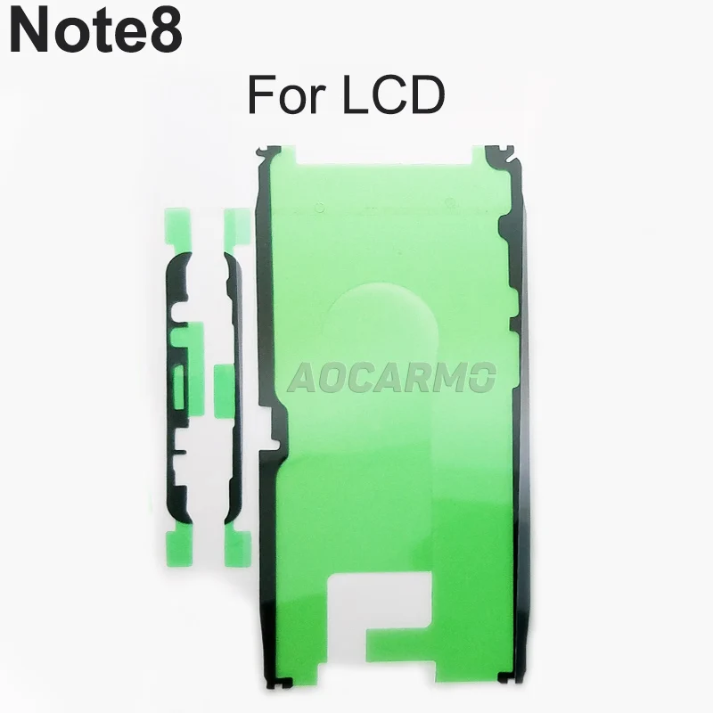 Aocarmo для samsung Galaxy Note 8 SM-N9500 полный комплект клейкая лента ЖК-экран Задняя крышка батареи Рамка камера наклейка на рассеиватель клей