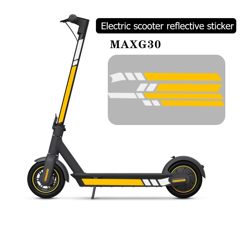 Электрический скутер Светоотражающая наклейка для ninebot MaxG30 самокат индивидуальная наклейка украшение для скутера