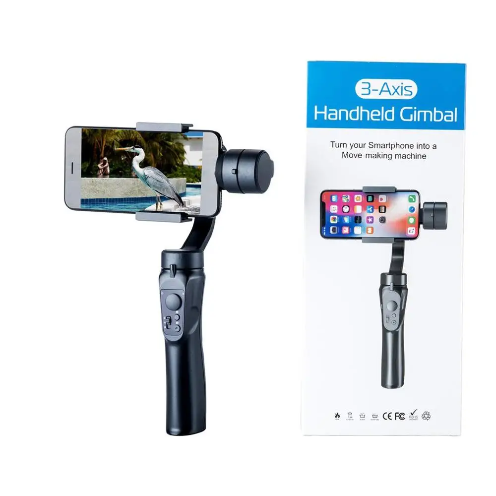 Hot Sale 3-axis Handheld Selfie Stick Handheld Gimbal Mobile Phone Stabilizer Anti-shake Selfie Stick Outdoor Camera Gimbal