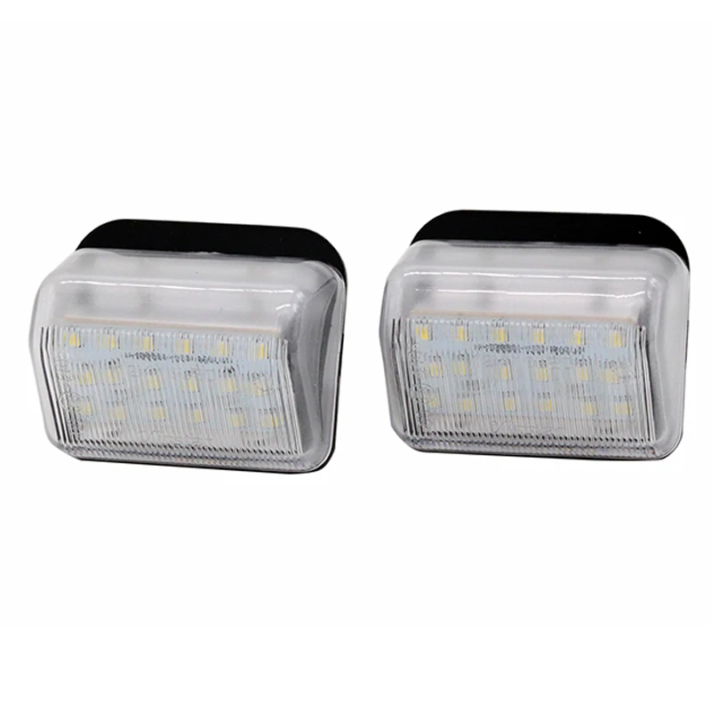 2 шт./комплект Автомобильные светодиодные лампы для номерного знака с внутренней