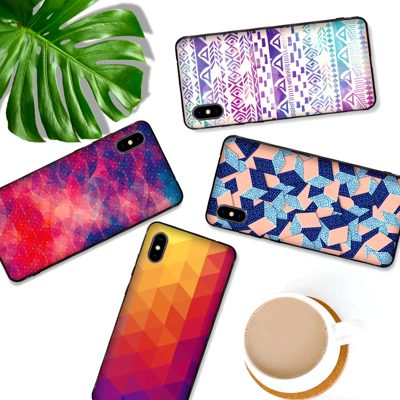 Для Xiaomi Redmi 7 Note 4X 5A 16G 32G GO 7A абстрактная мозаика геометрические фигуры K20 pro 6 5 8 Pro