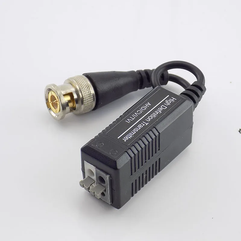 1pair BNC UTP Cat5/5e/6 Video Balun Transceiver Adapter Transmitter for HD 720P 1080P AHD CVI TVI CCTV Camera | Безопасность и