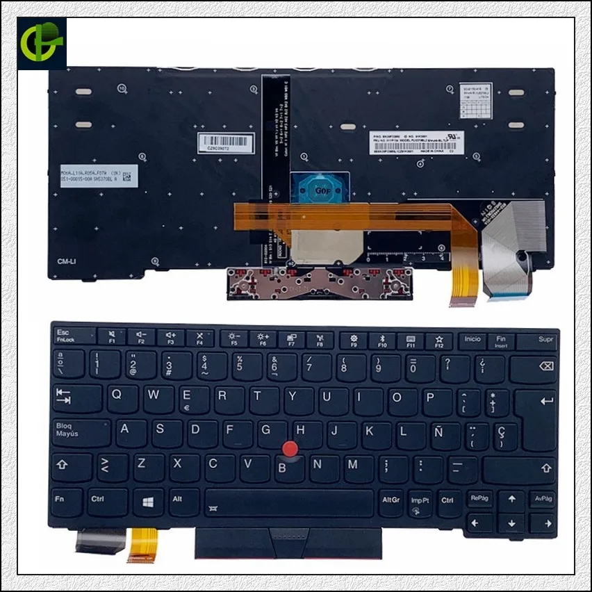 

Spanish Backlit Keyboard for Lenovo Thinkpad X280 A285 X390 X395 L13 X13 Yoga S2 5TH 01YP130 01YP210 01YP050 SP LATIN LA