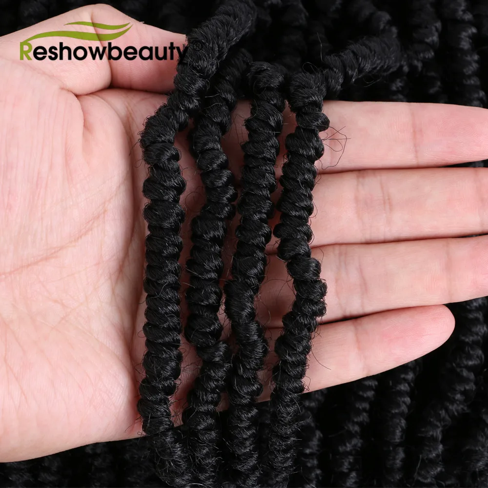 Крючком бомба твист искусственные локоны синтетические волосы удлинители Омбре