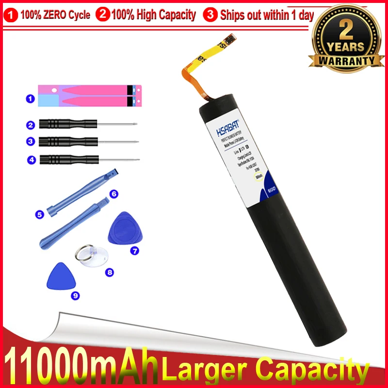 Аккумулятор HSABAT 11000 мач L14C3K31 L14D3K31 для Lenovo Yoga Tablet 2 1050L 1050F 1051F 1050LC 1051L|Аккумуляторы