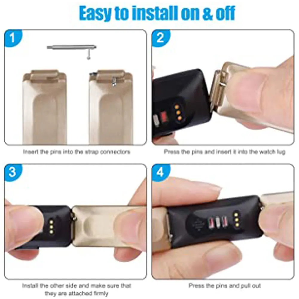 Силиконовый спортивный ремешок для смарт-часов Fitbit Inspire HR сменный браслета