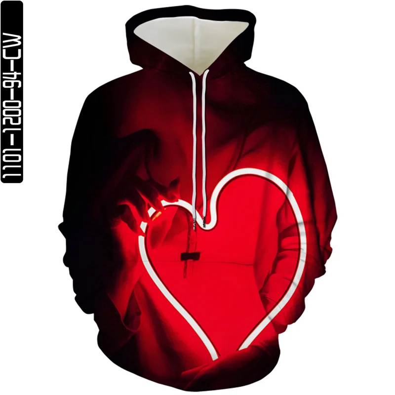 

2021 spring and autumn new personality creative casual hoodie 3D sweatshirt hooded fun 3D printing men's and women's hoodies