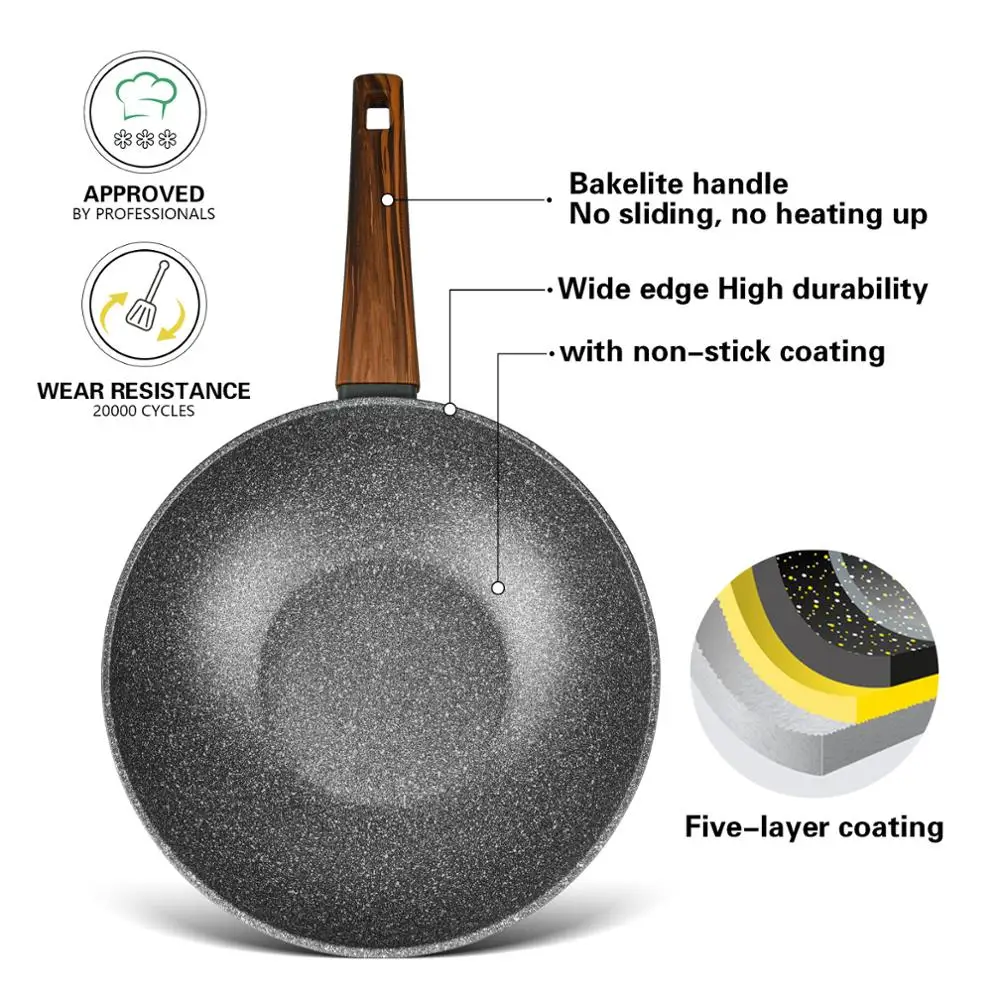 Индукционная плита FISSMAN CAPELLA серии Wok с черным покрытием|Сковороды| |