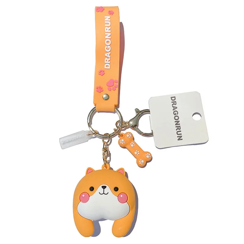Брелок в японском стиле с изображением корги аниме-куклы | Украшения и аксессуары