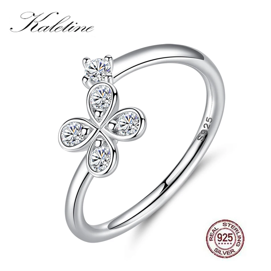 Серебряное Открытое кольцо KALETINE в минималистичном стиле кольца на палец для