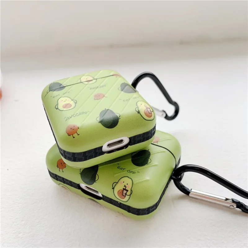 

For Apple AirPods Pro Case Cute Cartoon Avocado Earphone Case For Airpods 3 Soft Silicon Cover Charging Bags Headphone Case Capa