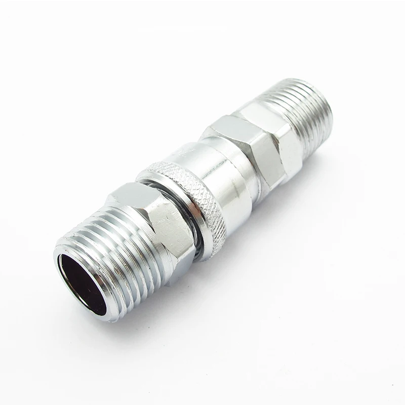 2PCS Pneumatic Fitting C Type Air Line Quick Coupling Connector Coupler Adapter For Compressor PM20 SM20 PM30 SM30 PM40 SM40 |