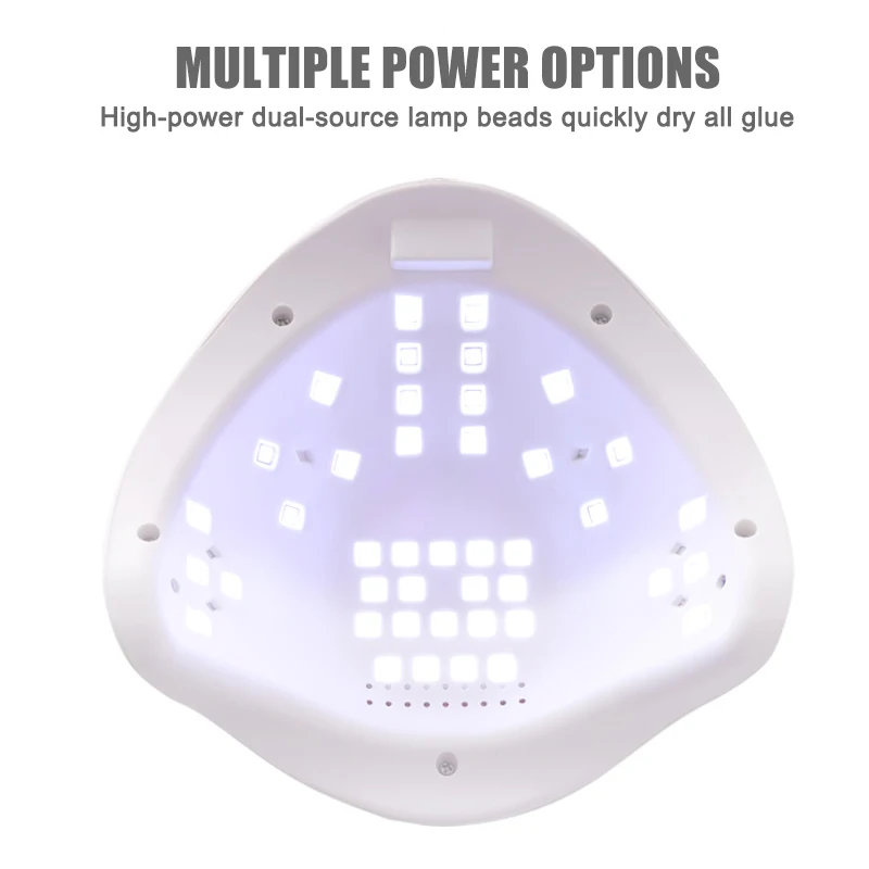 

Светодиодный светильник для маникюра, Сушилка для ногтей, УФ-лампа для отверждения, УФ-гель для ногтей, ЖК-дисплей с датчиком движения, 2019