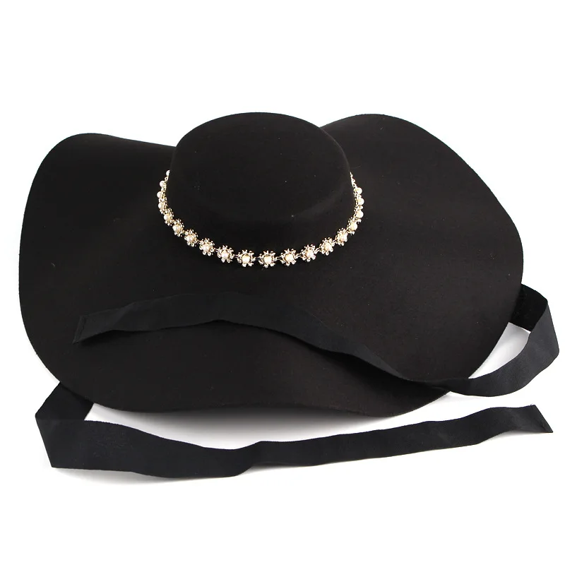 Шляпа Федора женская в стиле Трилби модная вечерняя Панама от солнца с широкими