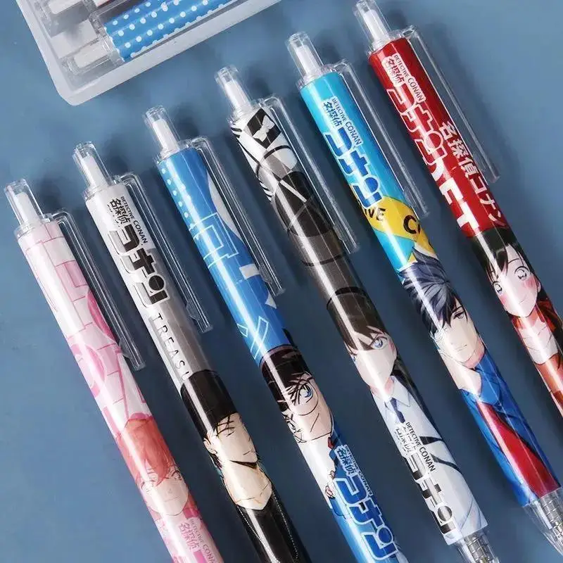 

Detective Conan Presses Gel Pen 0.5mm Black Signing Pen Stationery for School Supplies Kawaii