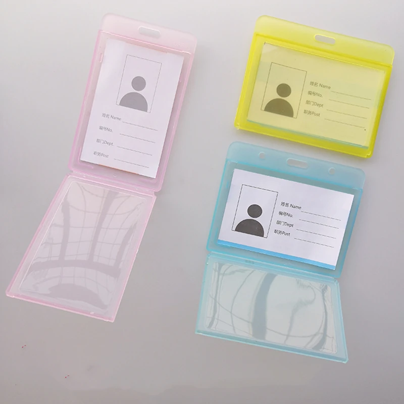 Прозрачный пластиковый чехол для удостоверения личности с отделением кредитных