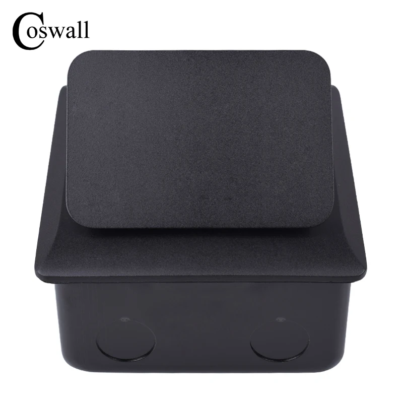 Coswall все Алюминий черный металл Панель бесшумный во всплывающем окне слово