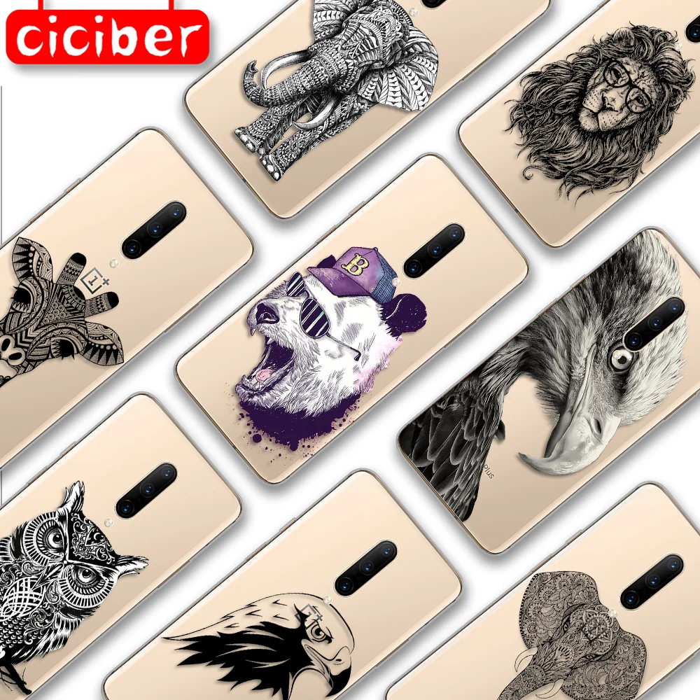 

Lion Owl Cat Case For Oneplus 7 7T 9R 9 8 8T 6 6T Pro Nord N10 N100 Cover For 1+ 7 1+9 1+8 1+ 6 T Soft Silicone TPU Phone Fundas