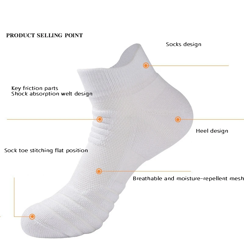 

Hot kf-6Pairs Men Womens Work Socks Breathable Running Socks Cushioned Trainer Socks for Walking Hiking Gym Sports