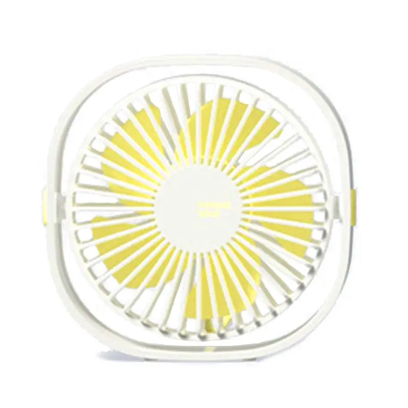 

Portable Mini Desk Round Fan Quiet Personal Adjustable Tilt 360 Degree Rotating USB Rechargeable for Summer Home Office
